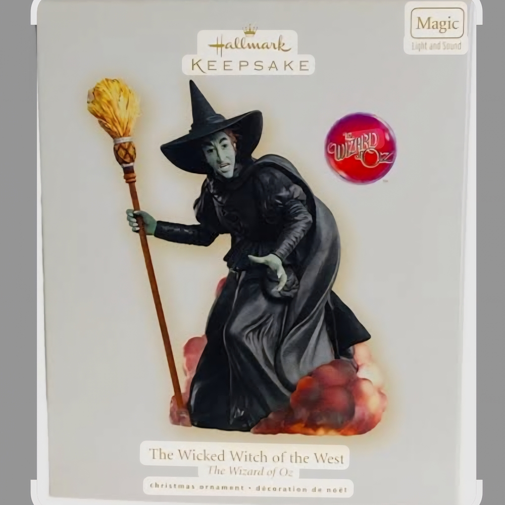 Hallmark Keepsake Wicked Witch Ornament - Black and Green